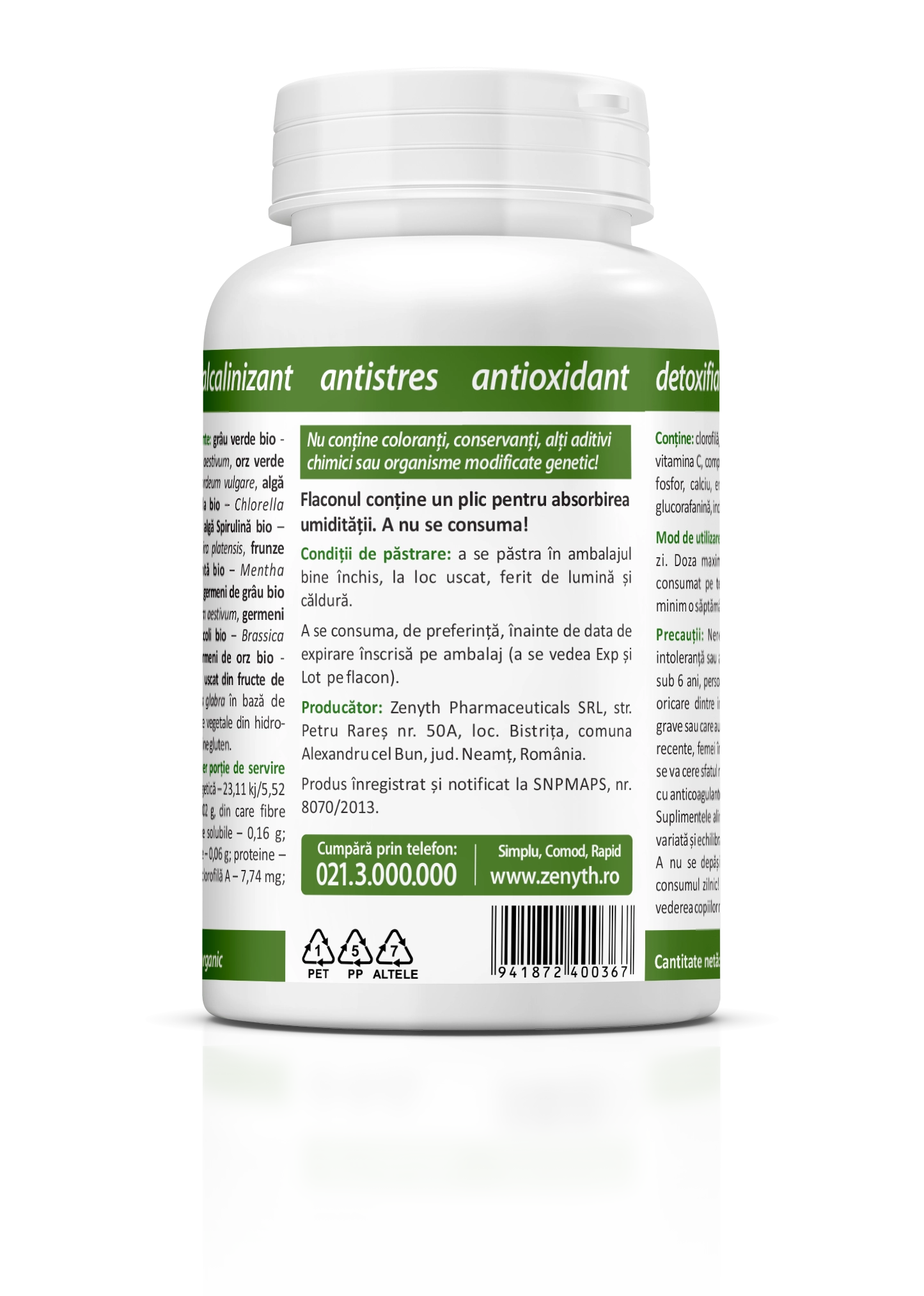 BioGreens, 120 capsule - imagine 5