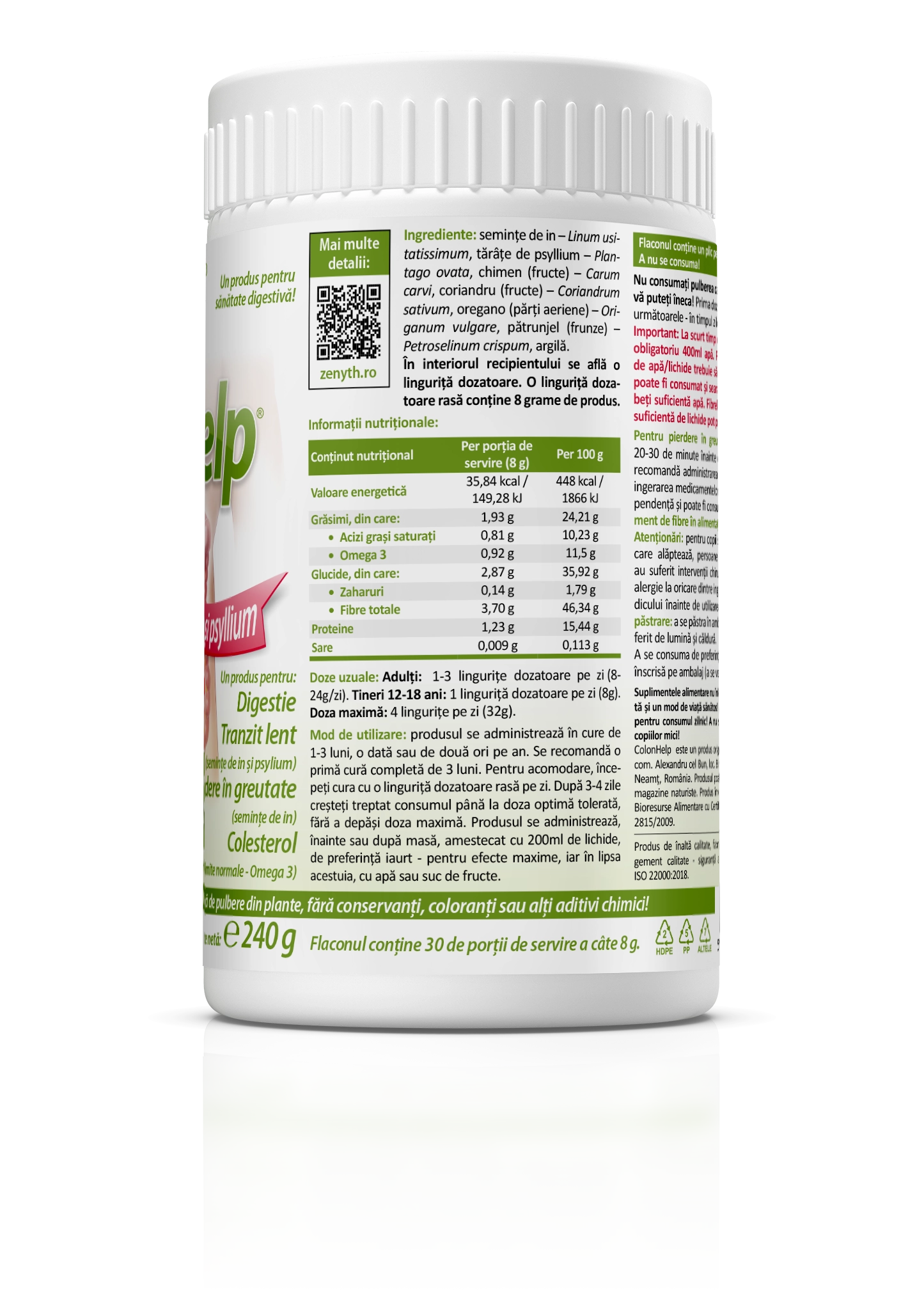 ColonHelp, 240 g pulbere