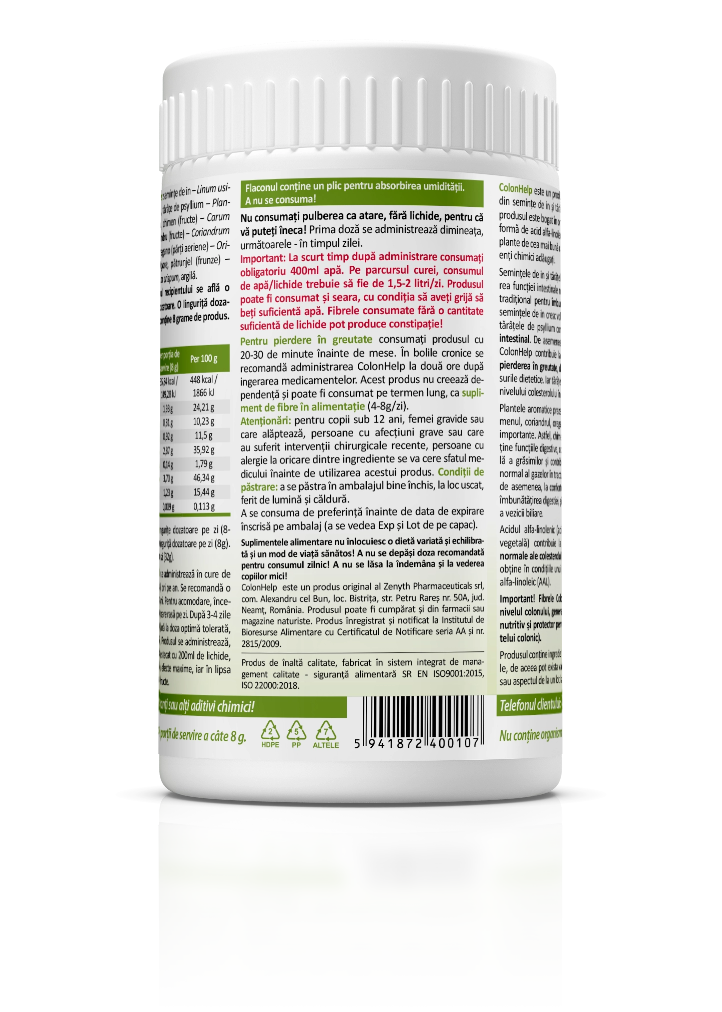 ColonHelp, 240 g pulbere