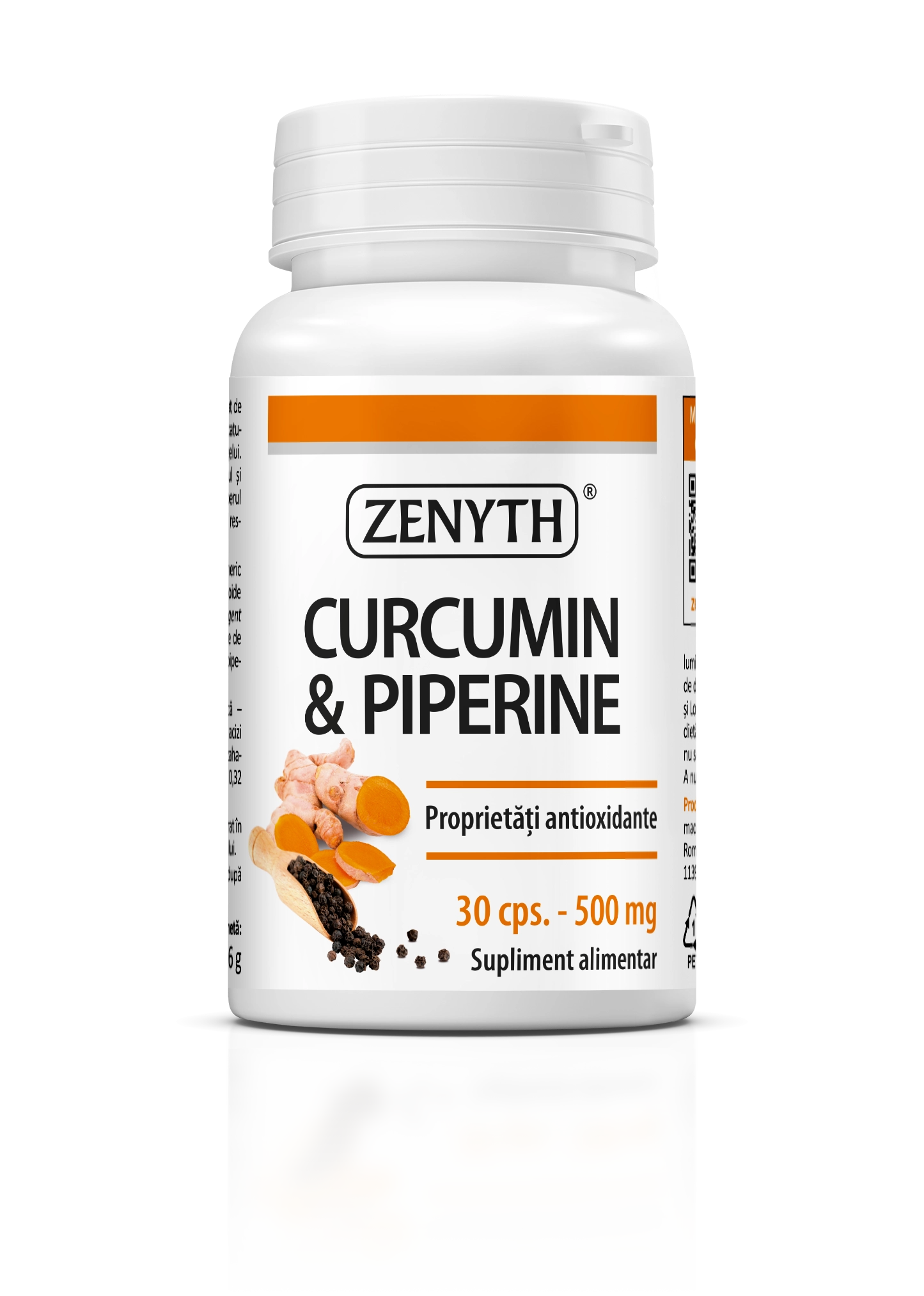 Curcumin & Piperine 30 cps Zenyth