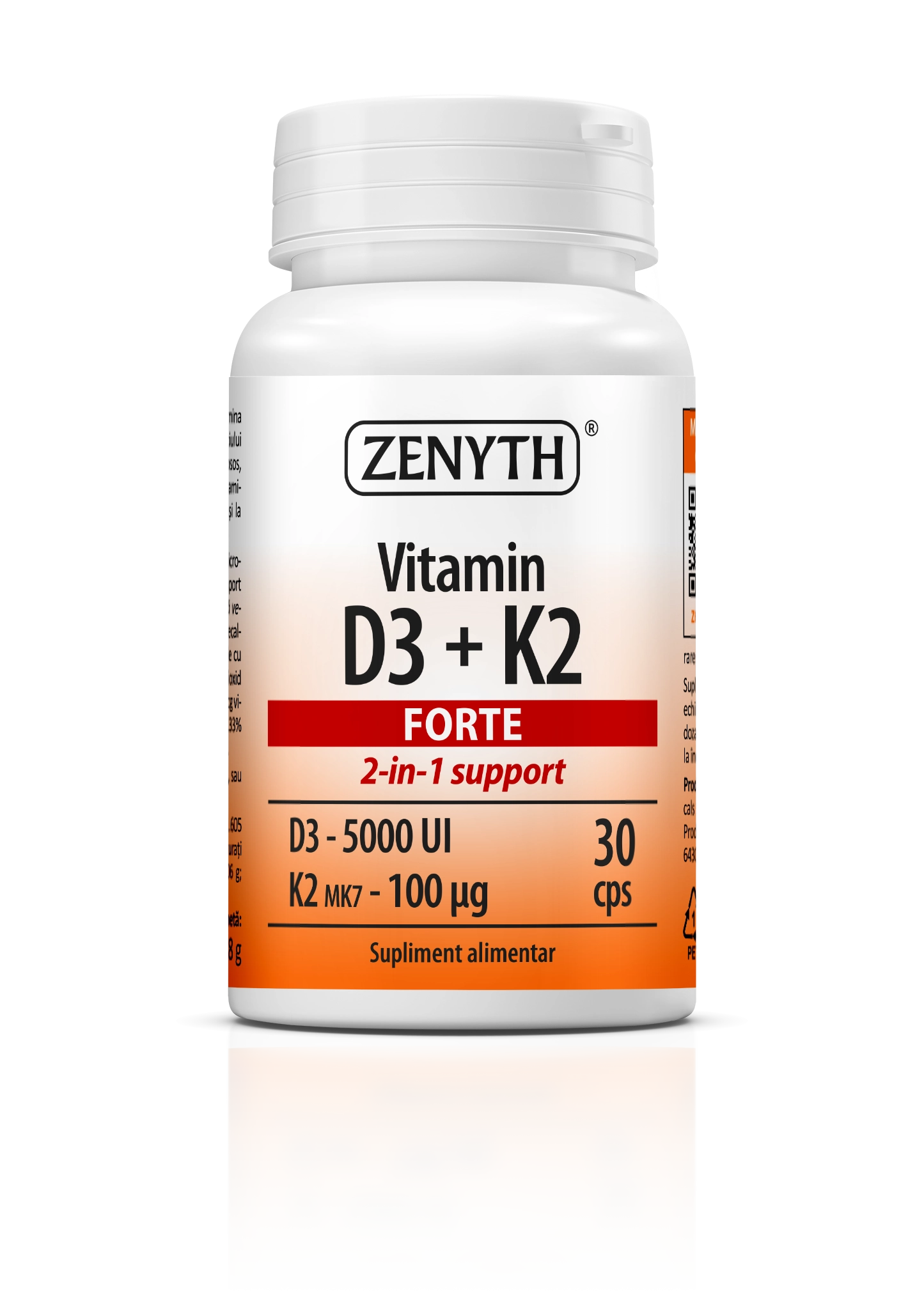 Vitamin D3 + K2 Forte 30 CPS