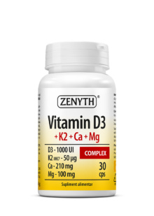 Vitamin D3 + K2 + Ca + Mg - Zenyth