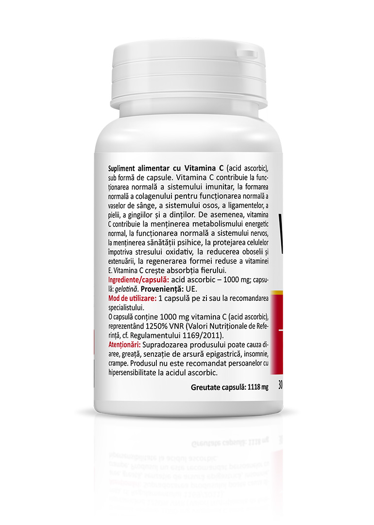 Vitamina C - Acid ascorbic - 30 CPS Text 01
