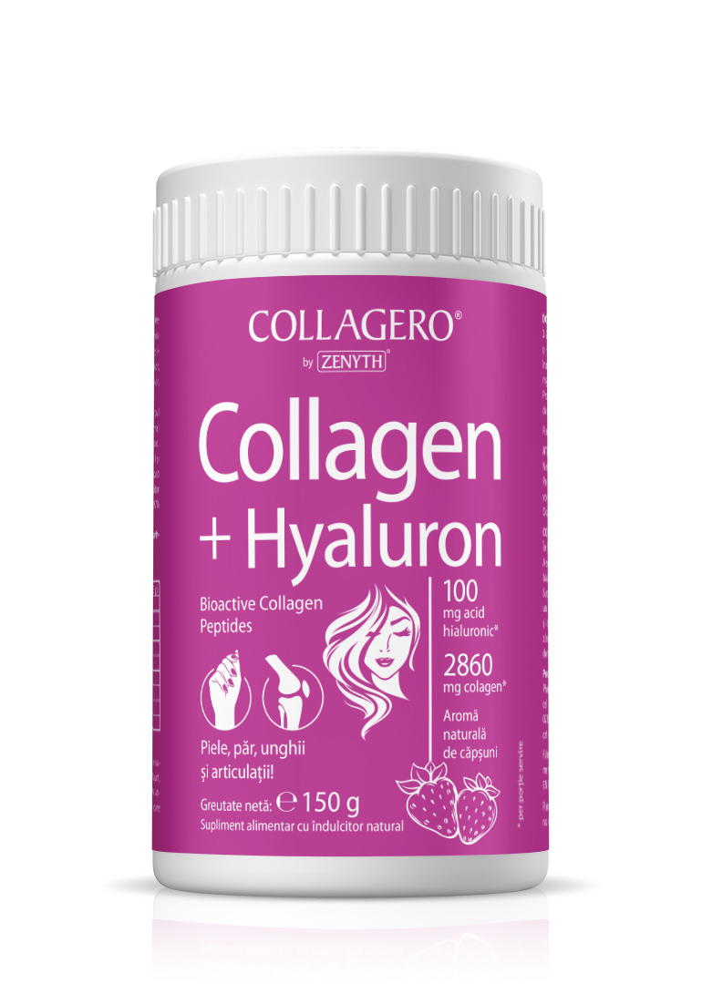 Colagen si Acid Hialuronic Clasic - Interherb, 30 capsule (Pentru piele) - barbering.ro