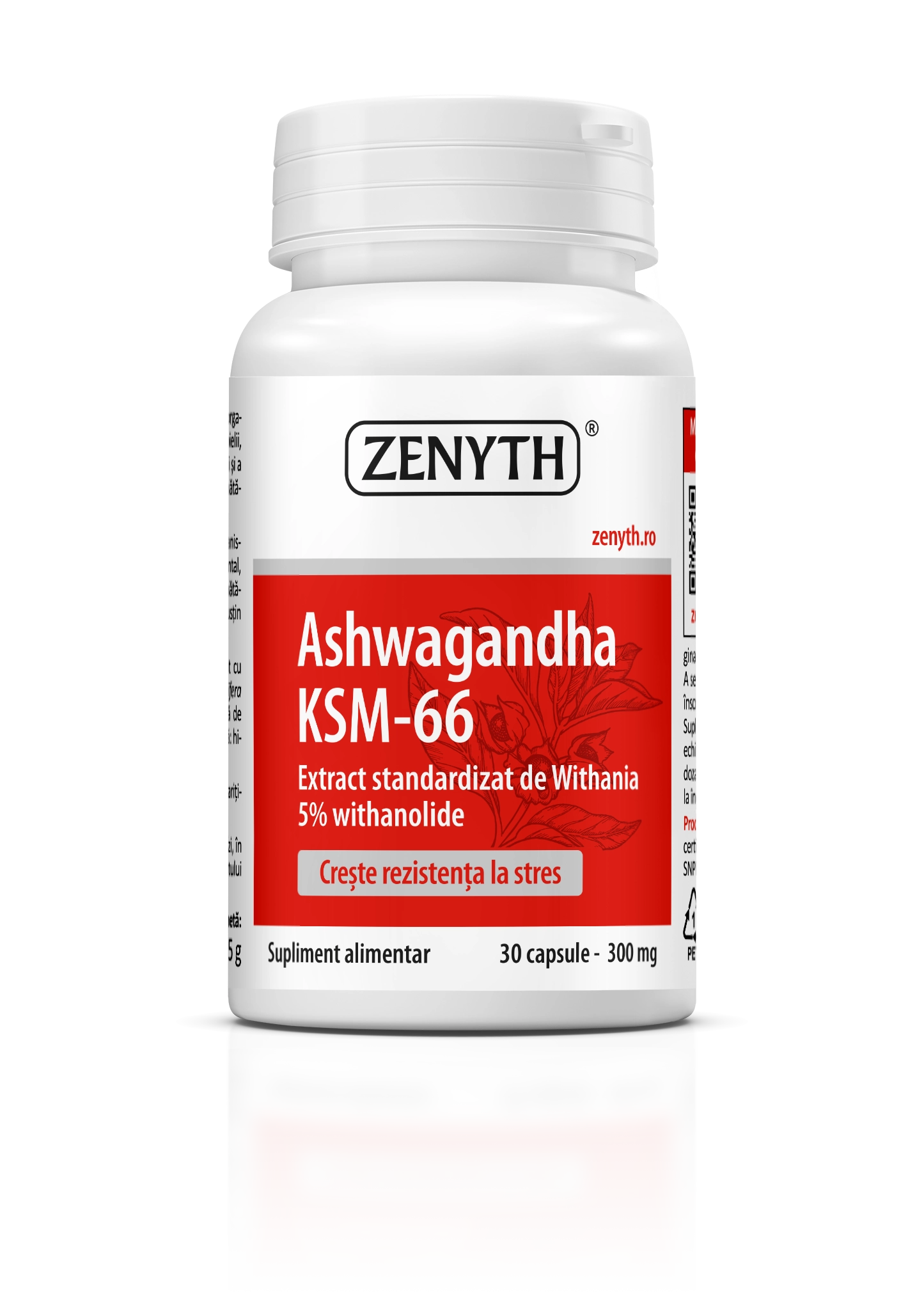 Ashwagandha KSM-66 300 mg, 30 capsule