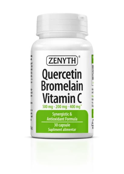 Quercetina Bromelaina Vitamina C, 30 capsule