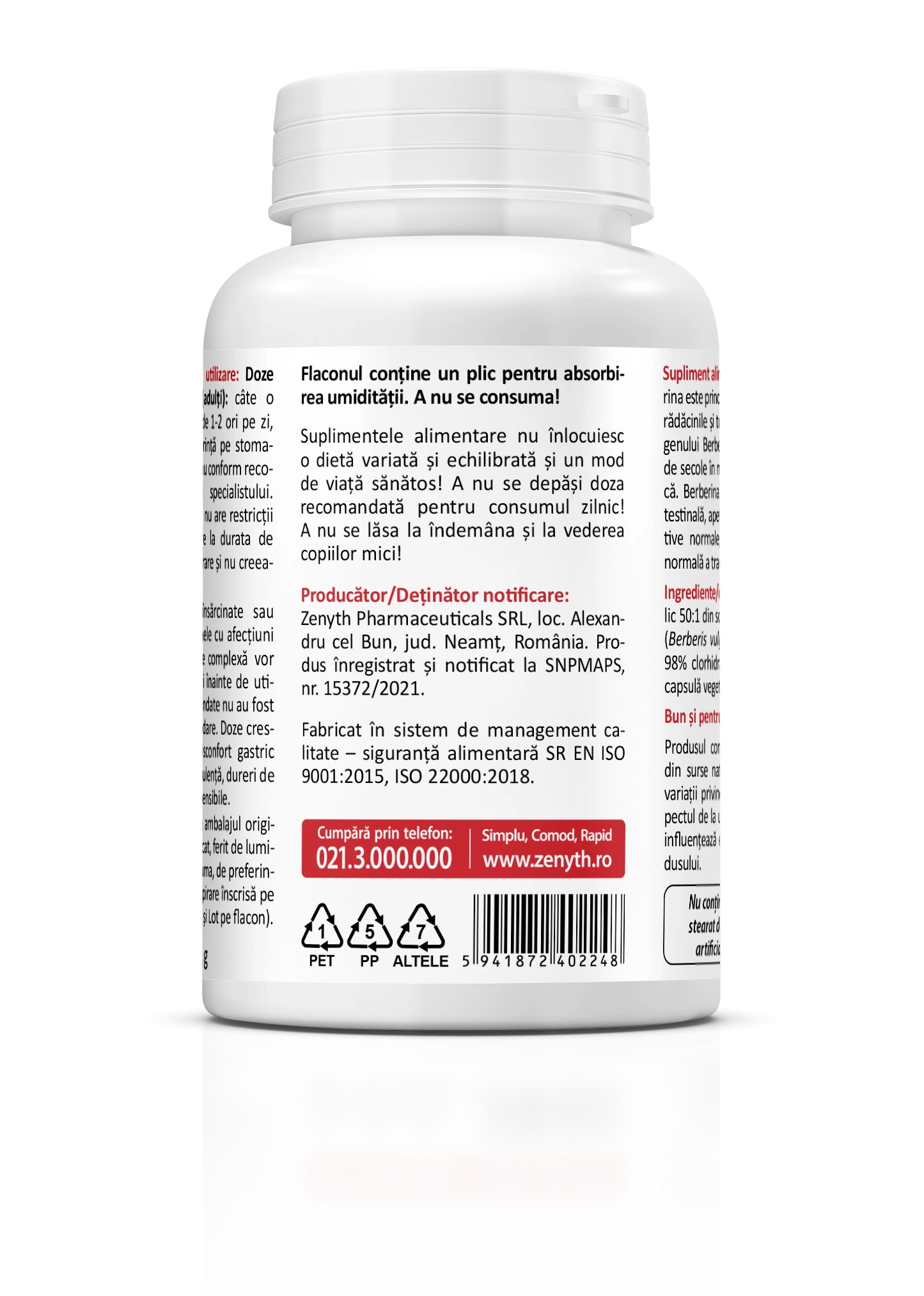 Berberine 500 mg Zenyth