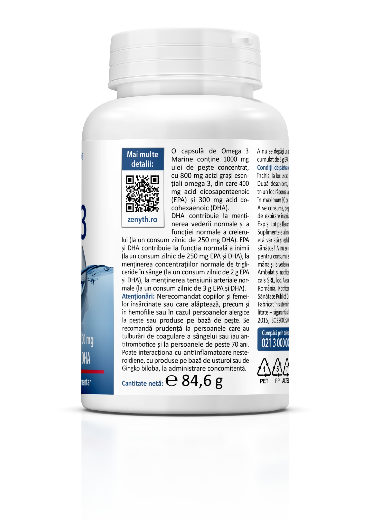 Omega 3 1000 mg, 60 capsule
