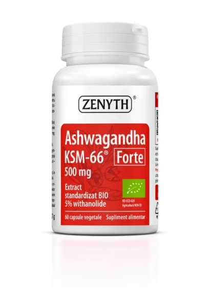 Ashwagandha KSM-66 Forte 500 mg, 60 capsule