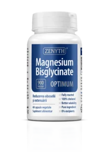 Magneziu Bisglicinat Optimum 900 mg, 60 capsule